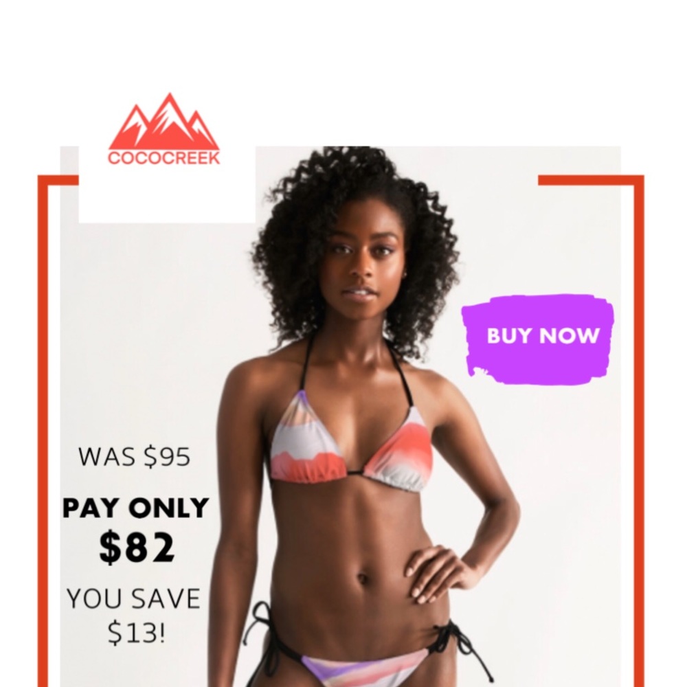 Cococreek Triangle String Bikini